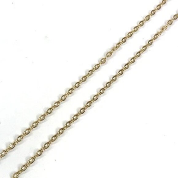 HERMES Accessories Cardue Ash H-cube H Logo Chain Necklace Metal pink/Gold - Picture 8 of 9